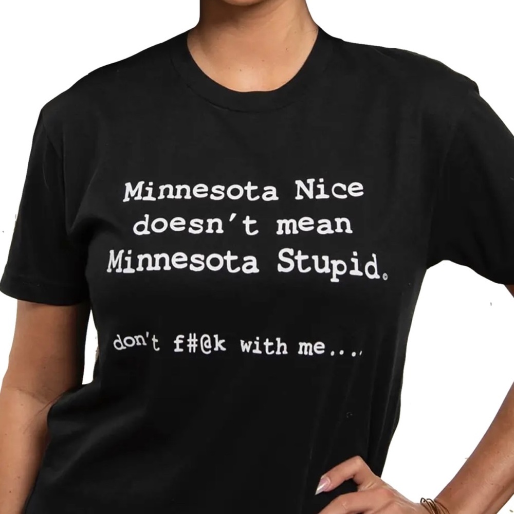 Minnesota Nice Funny State Pride Midwest MN Mens or Womens Crewneck T Shirt Tee